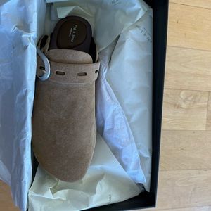 New With tags and box Rag&Bone mules leather w suede on top.